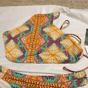 Eidon high neck top size small / xsmall  full coverage bottoms NWT